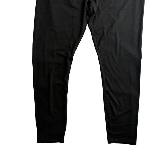 Eileen Fisher Leggings Black Viscose Blend Size Medium Petite Career Comfy - Picture 4 of 9